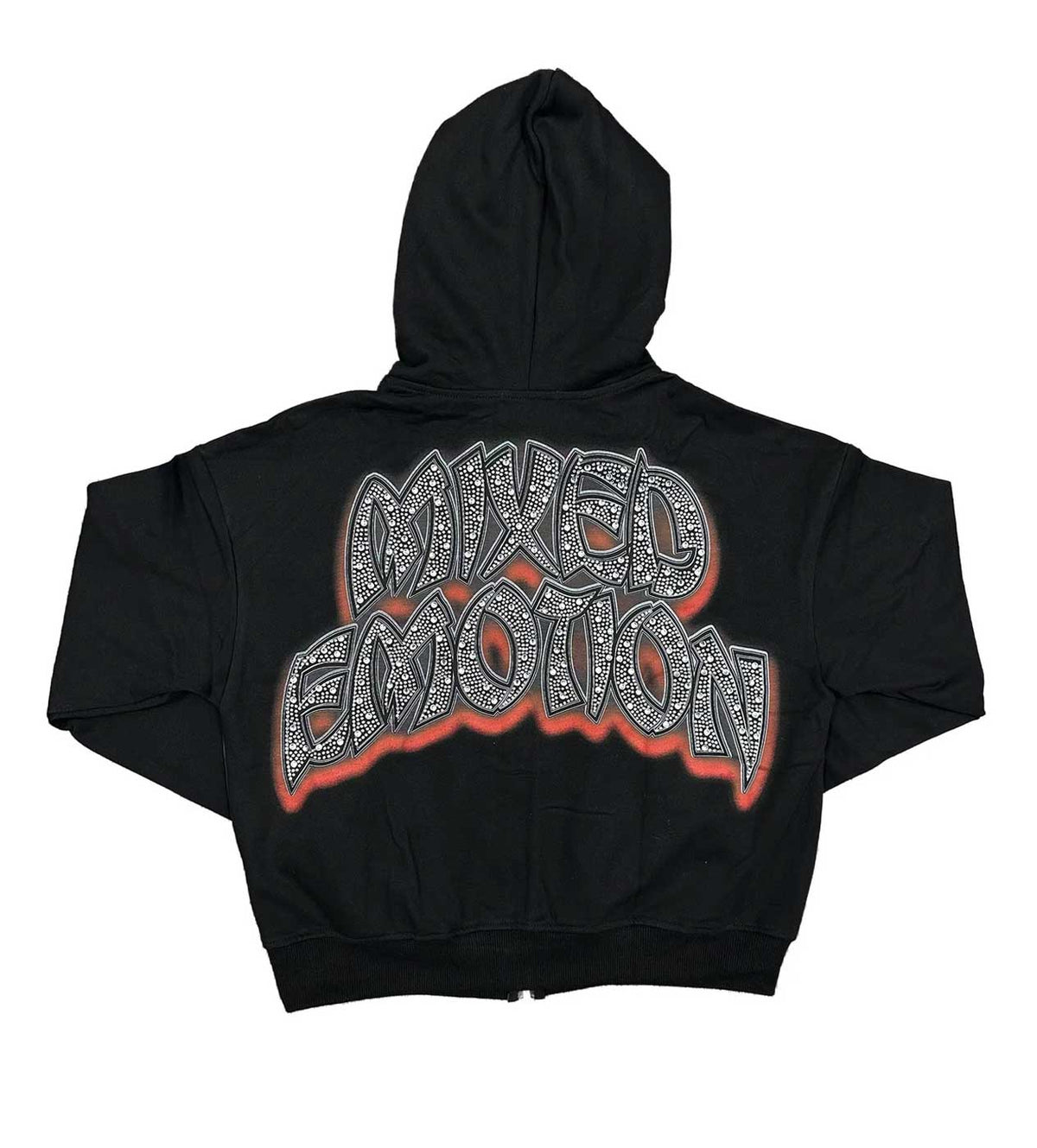 Mixed Emotions Last Dance Rhinestone Hoodie Black