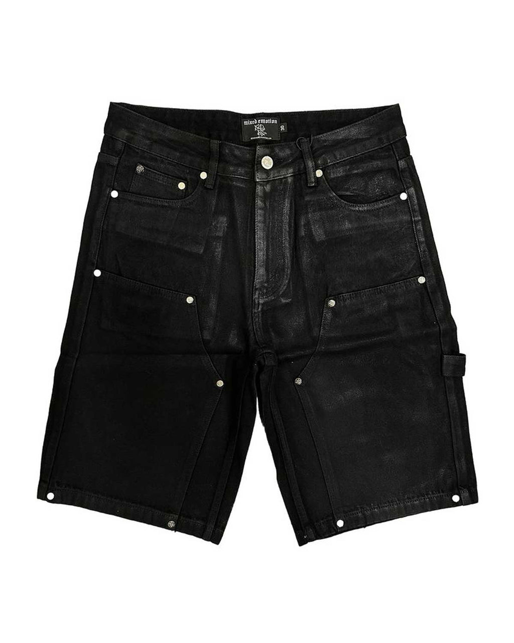 Mixed Emotions Worker Wax Shorts Black