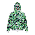 BAPE Shark Full Zip Camo Hoodie (Green Camo)