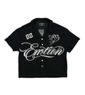 Mixed Emotions Signature Button Up Tee Black
